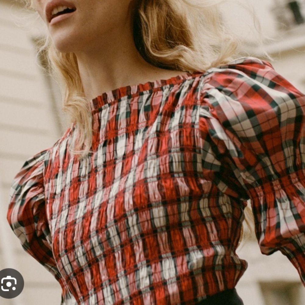 NWT DOEN Raquella Dress Rouge Adaline Plaid Size Small - Picture 2 of 11